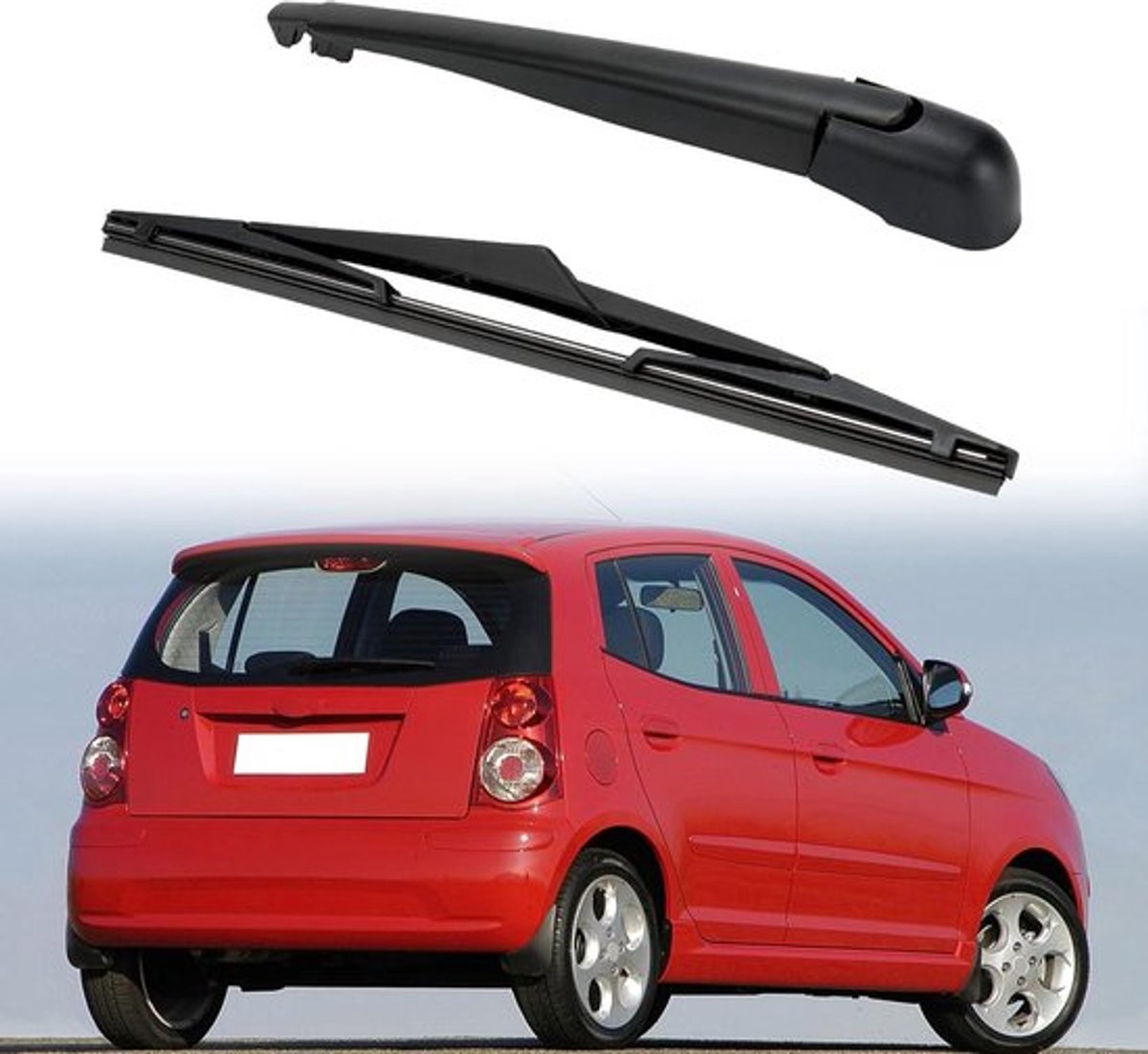 Complete Ruitenwisser Set voor KIA Picanto 2004-2010, Achterruitenwisser en Voorruitenwissers, Hoogwaardige Kwaliteit en Eenvoudige Montage