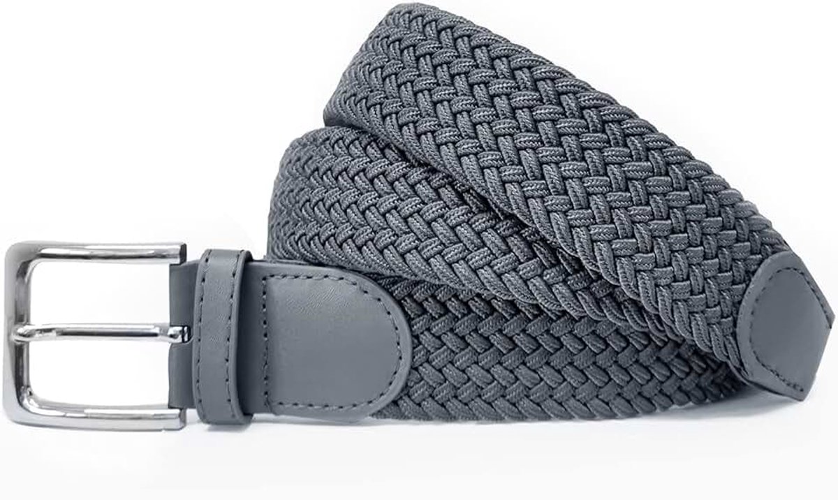 Unisex elastische stoffen riem gevlochten stretchriem rekbare riem voor dames en heren