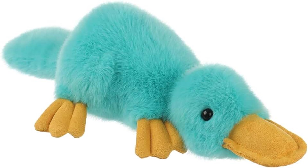 Knuffels voor kinderen, schattig knuffeldier voor baby's, meisjes en jongens, wollig, blauw, 35 cm