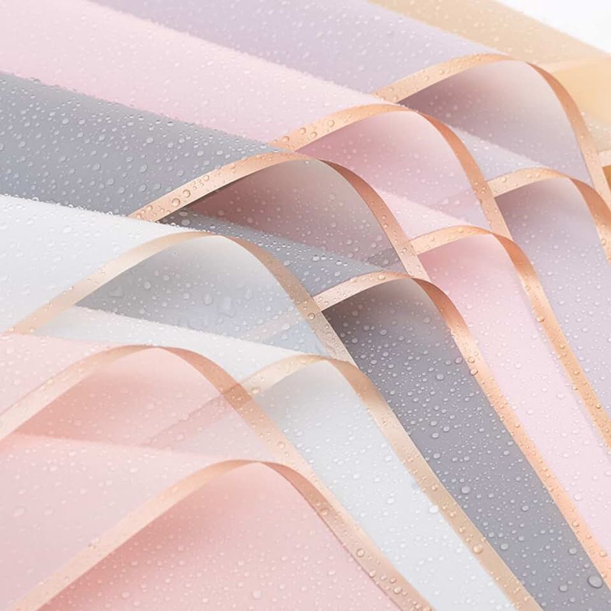 Cadeaupapier, waterdicht bloemenverpakkingspapier, gebruik voor geschenkverpakkingen, bloemen, kunst en handwerk, boeket papier, 20 vellen cadeaupapier voor 5 kleuren