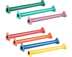 16 Inch 7 Kleuren Stalen Monkey Bars Ladder Sporten Set voor Achtertuin Speeltuin en Kinderen Indoor en Outdoor Klimmen Kit (7 Pack)