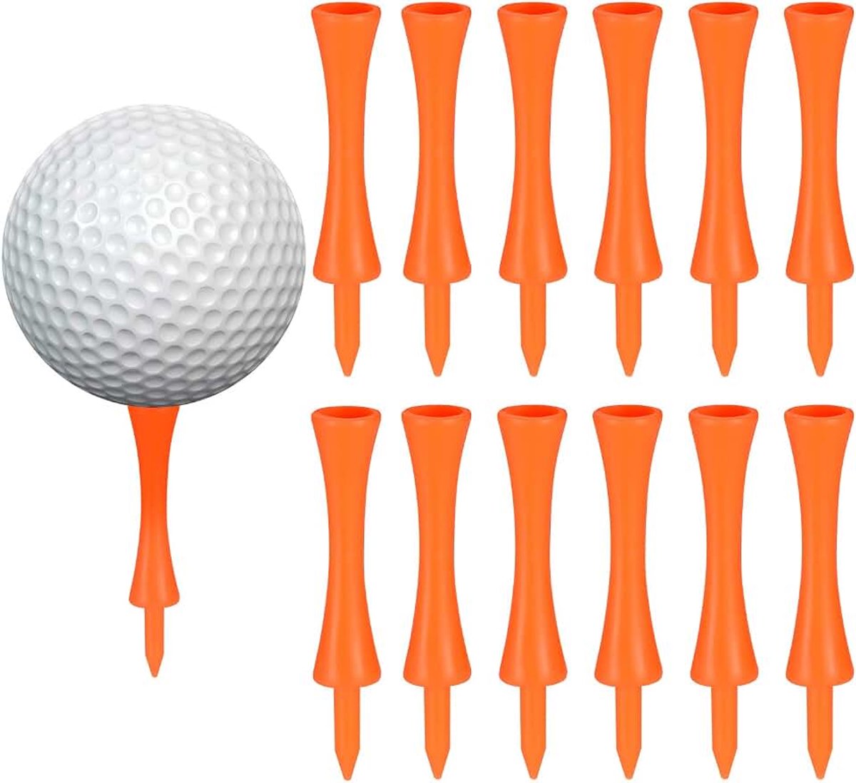 Tees, Oranje Kasteel Golf Tees | Duurzame Draagbare Professionele voor Bestuurder, Praktijkmatten en Plastic Ballen