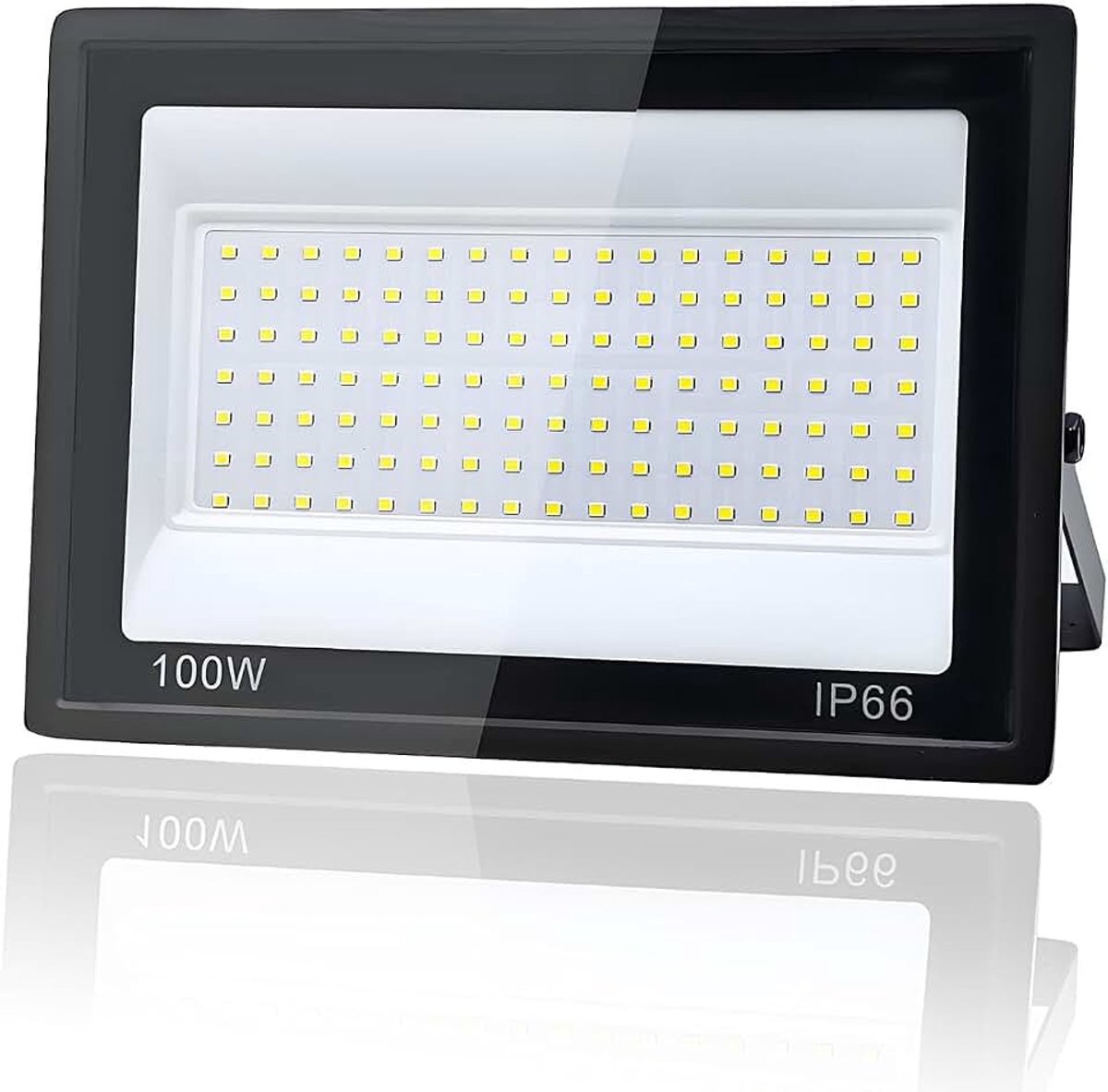 Led-Spot voor Buiten, Tkdaksy 1M Kabel 6500K Koel Wit 10000 LM Led Schijnwerper, Led Schijnwerper Buiten IP66 waterdicht, voor Tuinen, Terrassen, Binnenplaatsen, Fabriek, Parken, Garages, Fabrieken