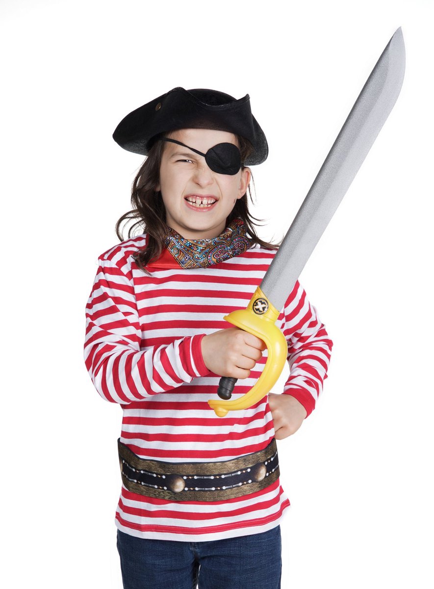 Piratenkostuum voor kinderen 7-delig met schuimstof sabel
