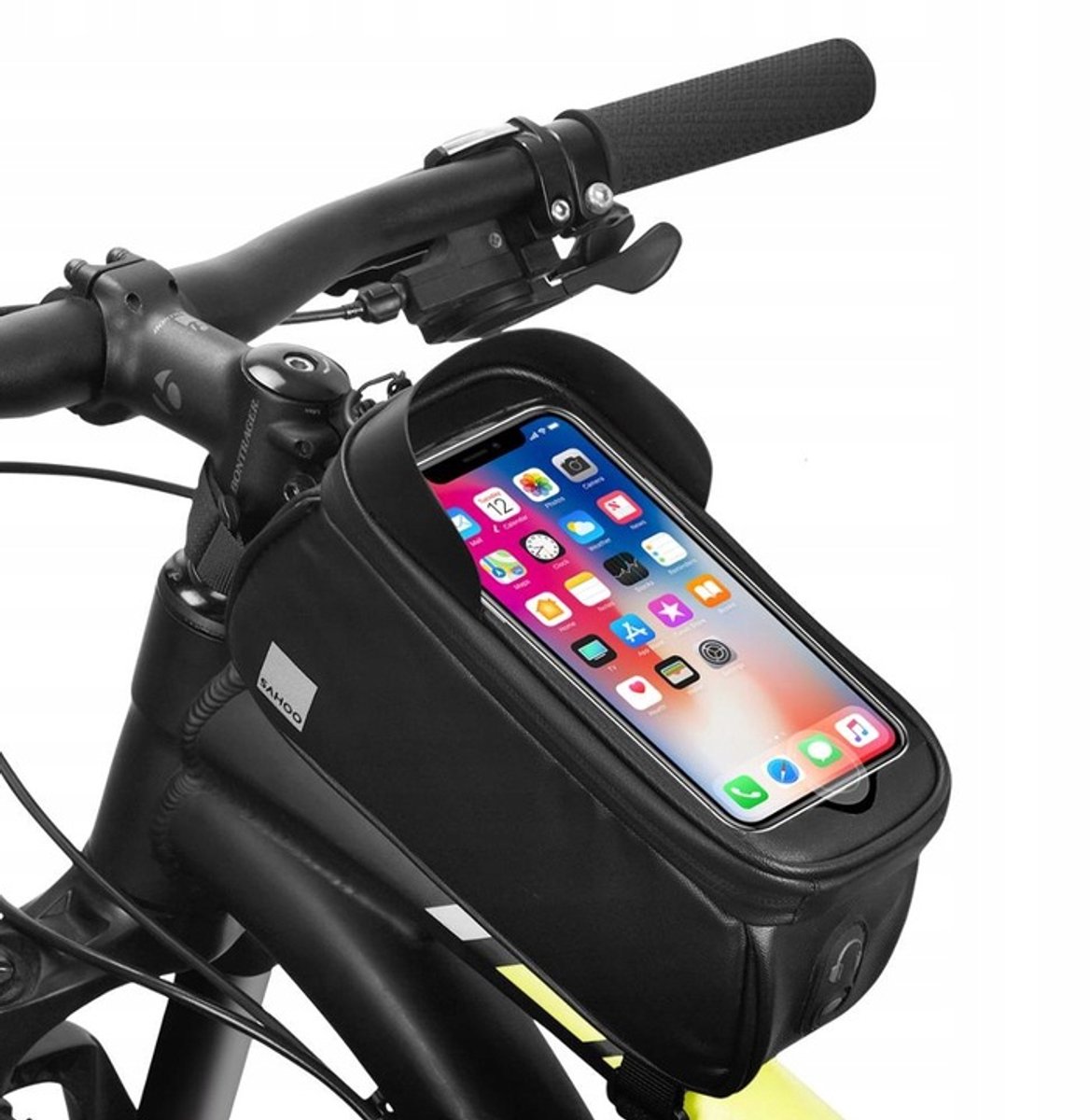 SAHOO Fiets Frametas met Telefoonhouder - Waterdicht & Reflecterend
