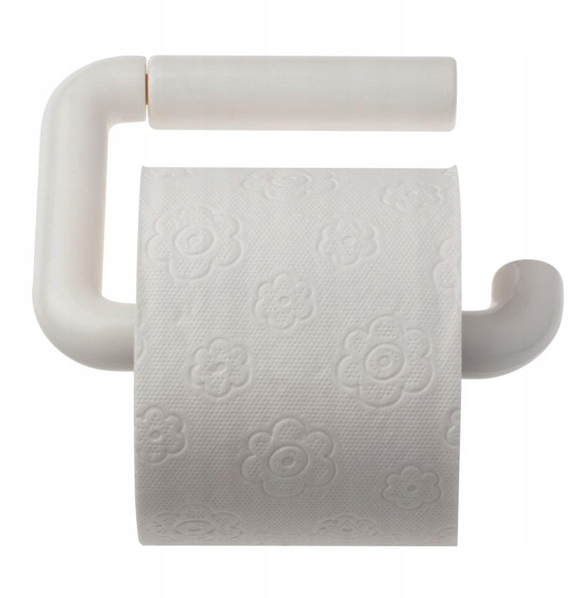 U-vormige toiletrolhouder - Beige Polyamide - Wandmontage