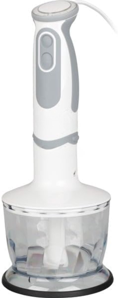 VALI® Staafmixer Set - 1000W - Met Hakmolenopstelling - Staafmixer - Wit - 6cm x 6cm x 40cm