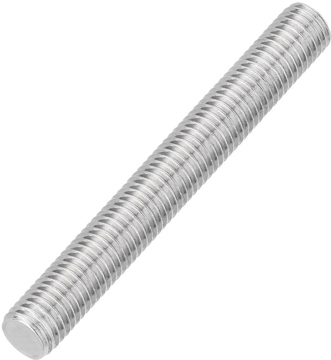Volledige draadstang, M12 x 100 mm roestvrij staal, 304 klinknagels, stang met rechtse schroefdraad, M12-1,75 schroefdraadstang voor montage van meubels en machines