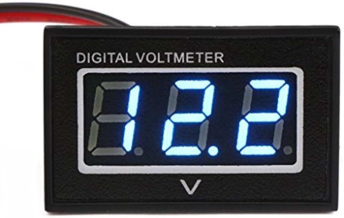 DC 2,5-30V digitale voltmeter spanningsweergave monitor batterij meter auto gauge kleine rode LED paneelmeter