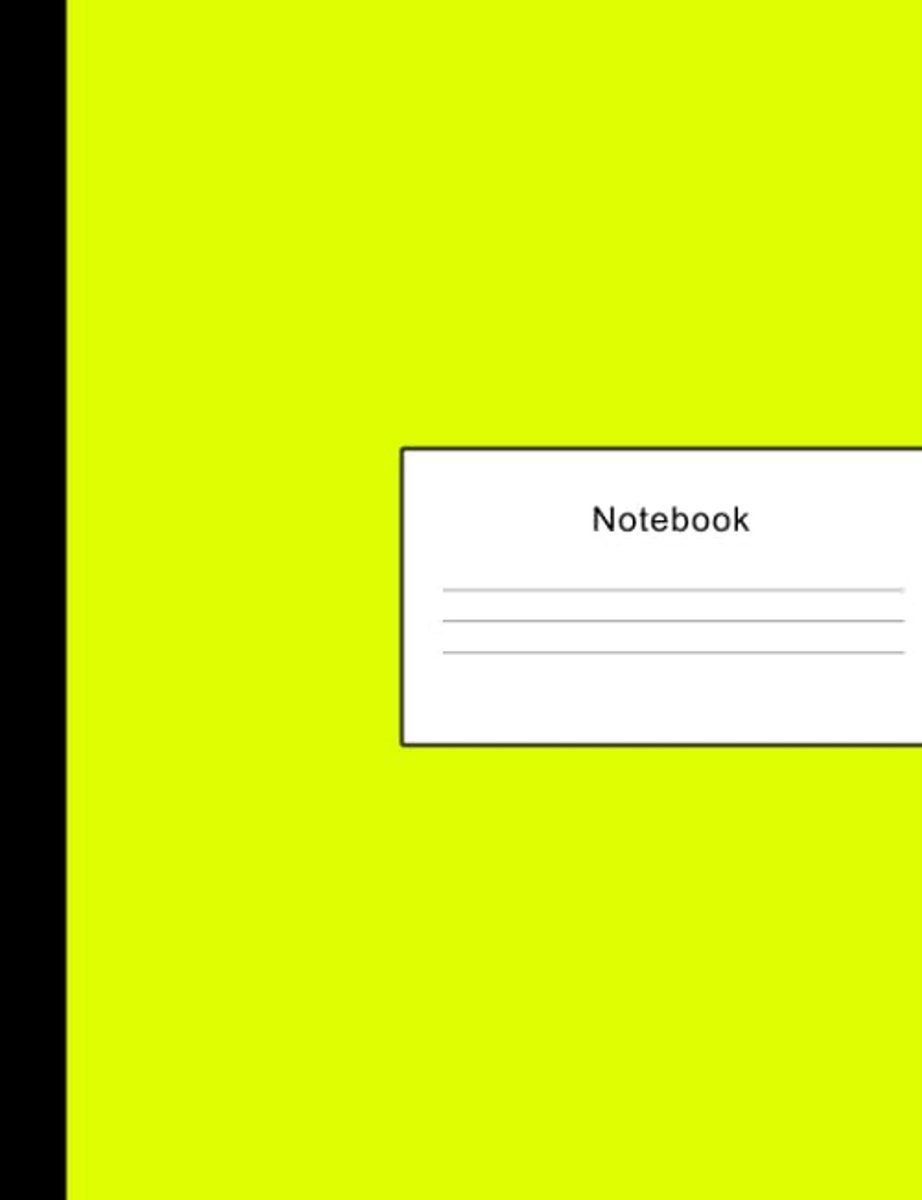 300 Sheets (600 Pages) Wide Ruled Lined Large Paper Pad of Paper | Writing Pad Practice Journal | Yellow | Assignments Taking Class Notes, ... & University Organizer | Composition Workbook