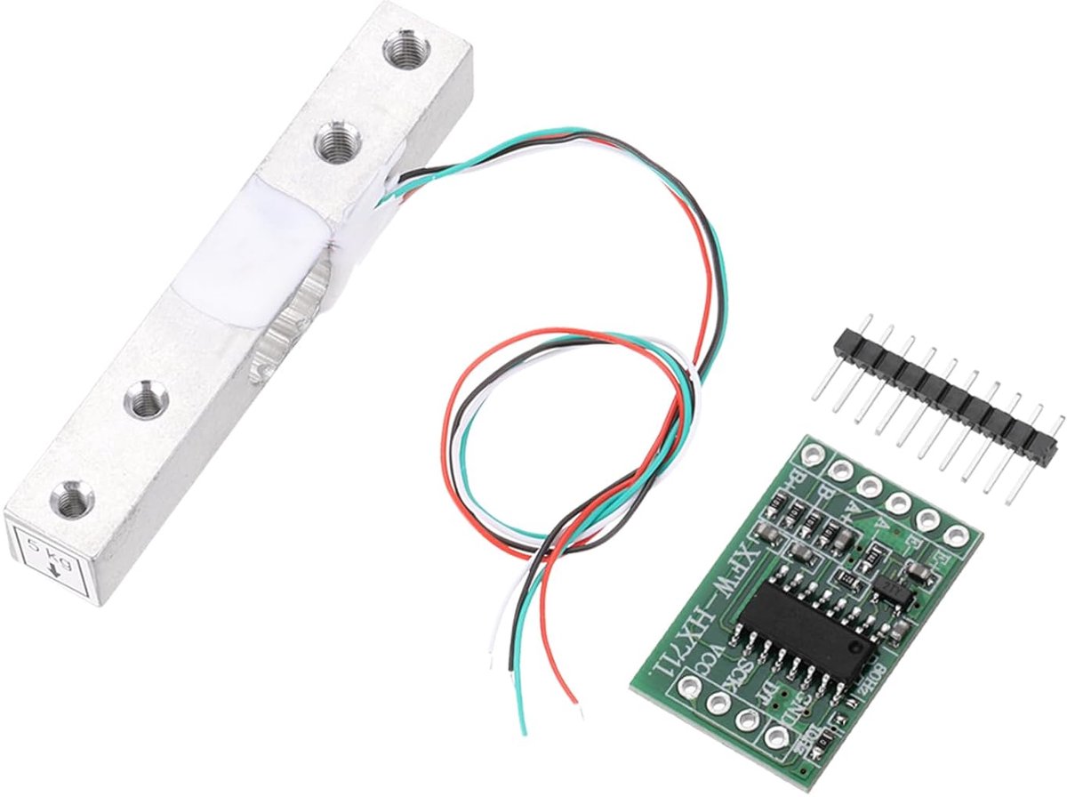 Gewichtssensor, digitale belasting, 5 kg + weegsensor, module Hx711, 24 bits, nauwkeurigheid A/D, dubbel kanaal, voor elektronische keukenweegschaal, draagbaar, doe-het-zelf