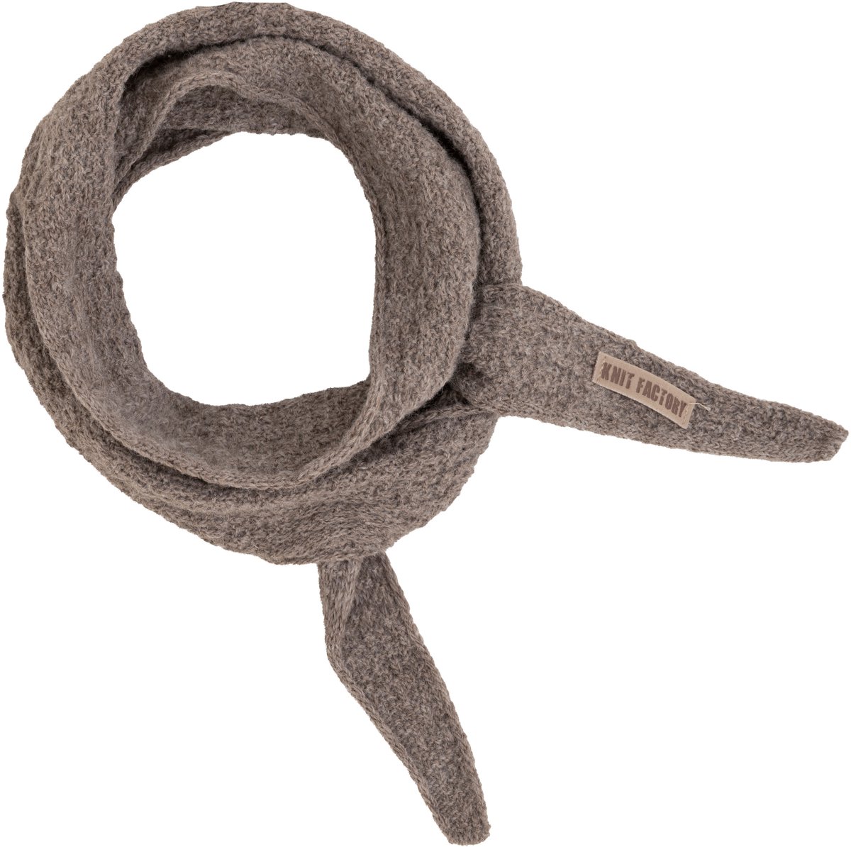 Knit Factory Sana Hals Sjaaltje - Marron - 125x10 cm