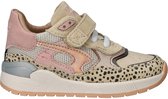 Shoesme Sneaker Met Panterprint - Sneakers Kinderen - Meisjes - Beige Animal Pink - Microleer - Maat 25