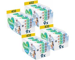 Pampers Harmonie Aqua Billendoekjes - Paw Patrol - 4 x 9 x 48 stuks (1728 doekjes)