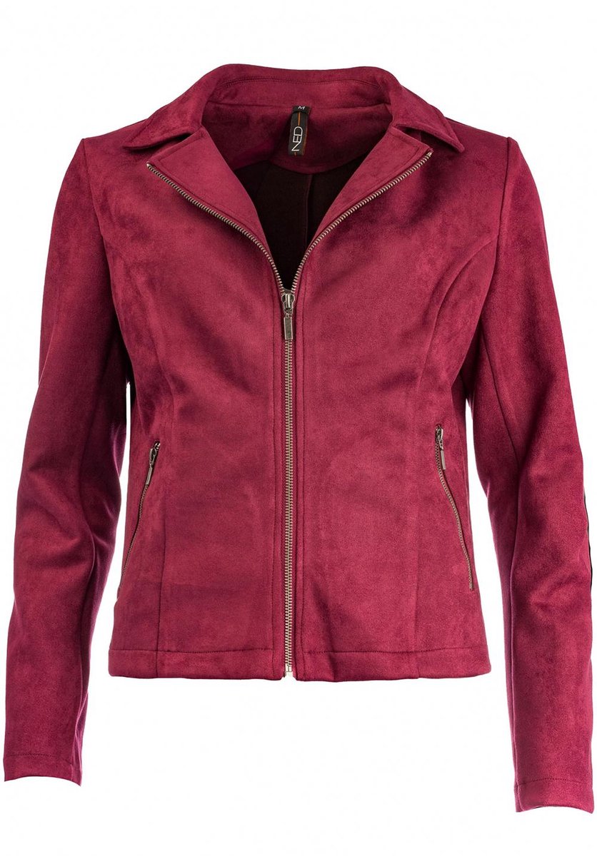 NED Jas Seasonalbe Yansel Ls Rmj Suedine 26wu127 07 Cabernet Red Dames Maat - M