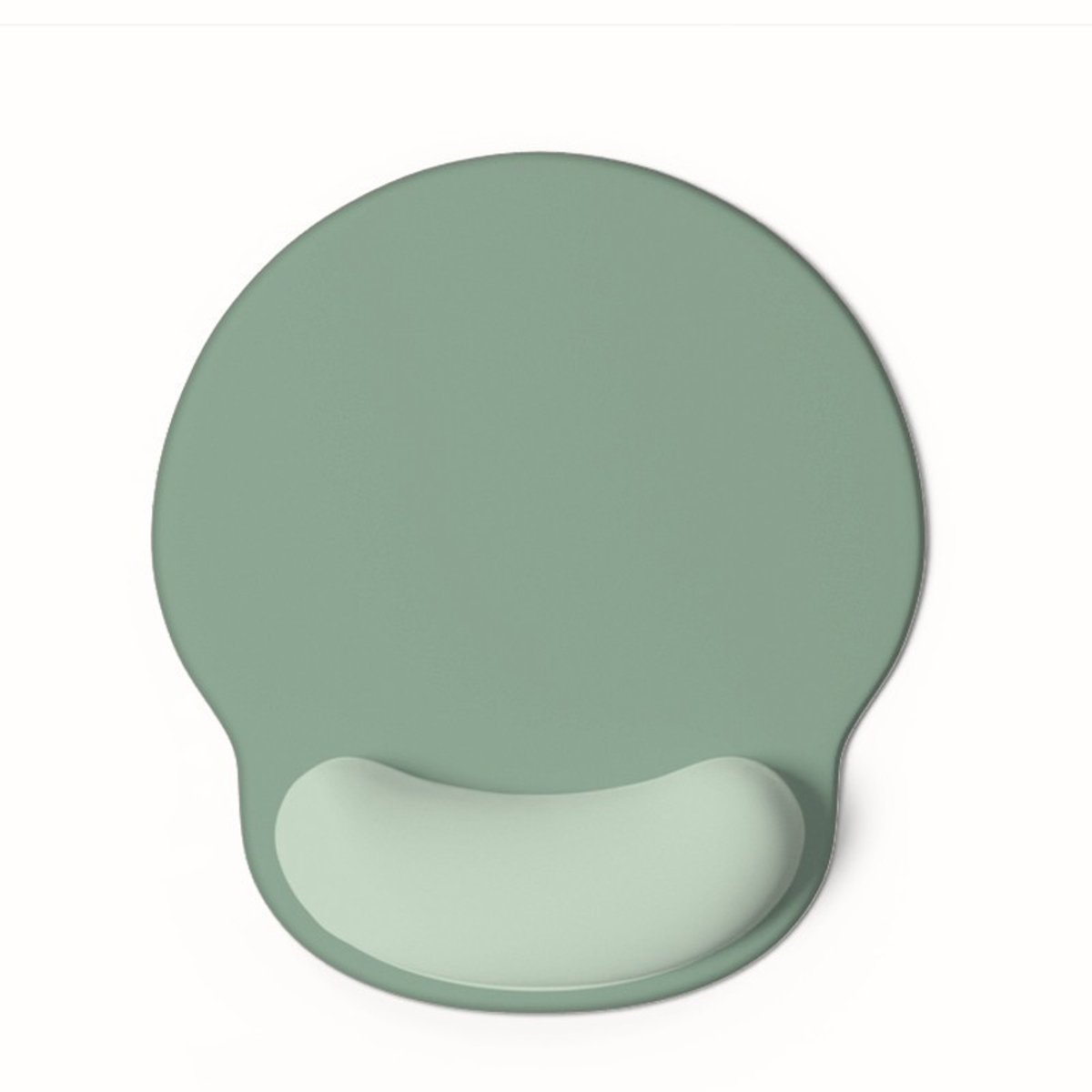 Muispad met polssteun – Ergonomische 2-in-1 muispad – Voorzien van antislipbasis en traagschuim – Accessoire voor computerbureau – Groen
