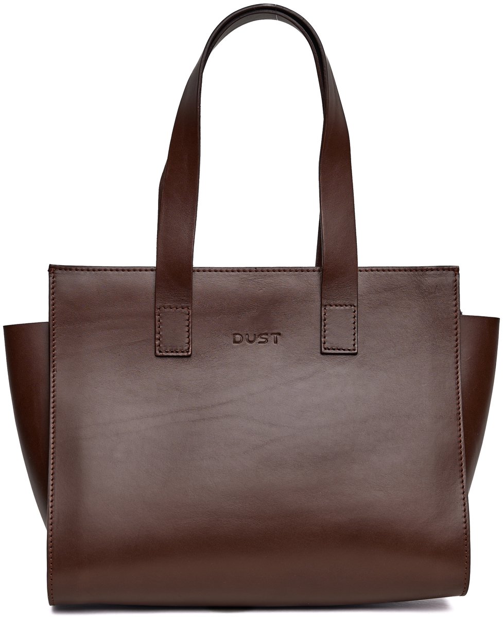 Leren draagtas donkerbruin – Aspen-collectie