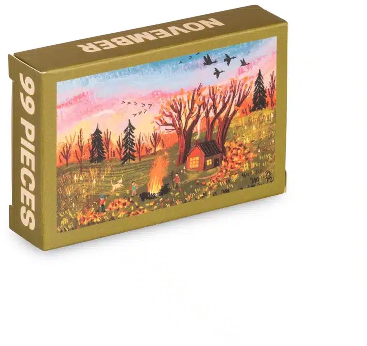 Autumn November Mini Puzzel 99 stukjes - Trevell - Mini Puzzel Volwassenen - Micro Puzzel - Puzzel To Go Vakantie - Puzzel Op Reis - Puzzel Cadeau - Herfst puzzel