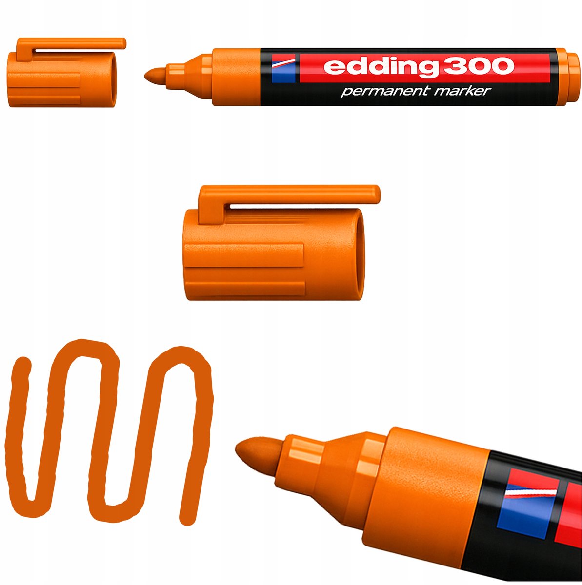 Edding Permanente Marker Oranje - 1.5-3mm Lijnbreedte