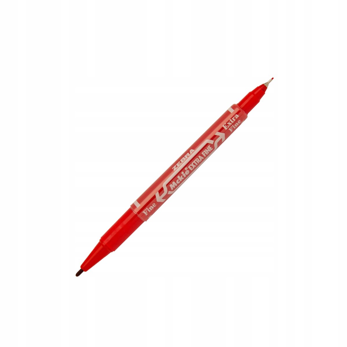 Zebra Mckie Extra Fine Dubbelzijdige Marker Rood