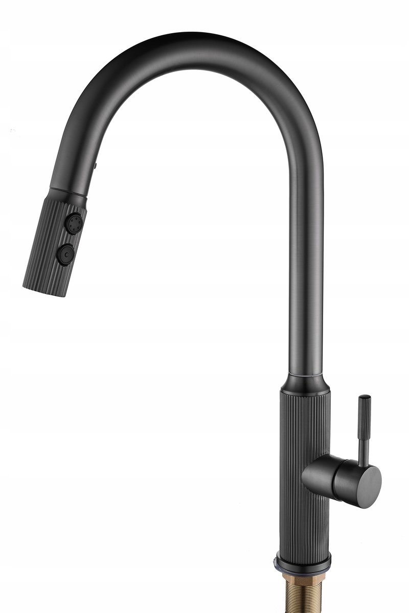 Keukenmengkraan Lux Gun Metal - Roestvrij Staal