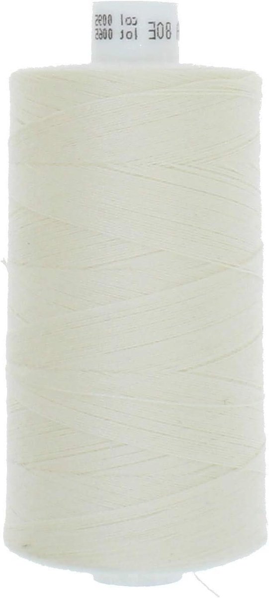 Naaigaren Polyester - Universeel Garen - Kleding Maken - Hoge Scheurvastheid - 1000 Meter - Naturel