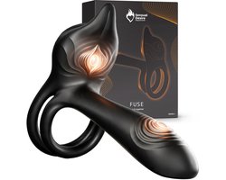 Sensual Desire® Fuse Koppel Vibrator – Vibrerende Cockring met Clitoris Stimulator – Sex Toys voor Mannen, Vrouwen & Koppels – Prostaat Stimulator – Dubbele Penisring – 10 Vibratiestanden – Waterdicht