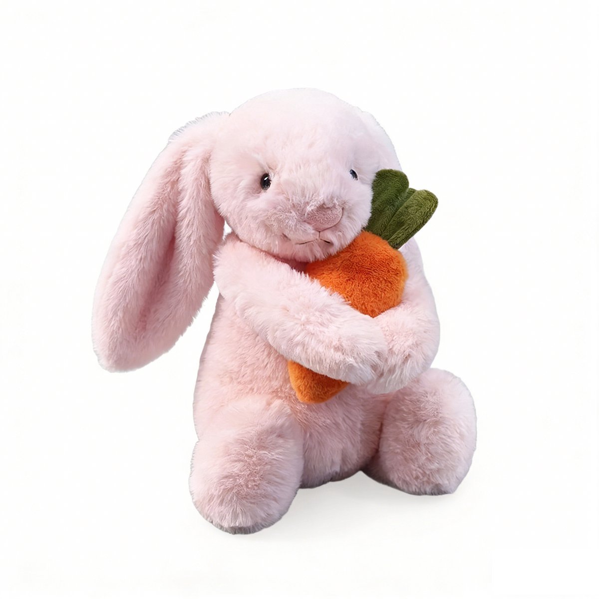 Casalora Pluche Knuffels – Konijn Knuffel 28 cm – Kawaii Konijn met Wortel – Roze