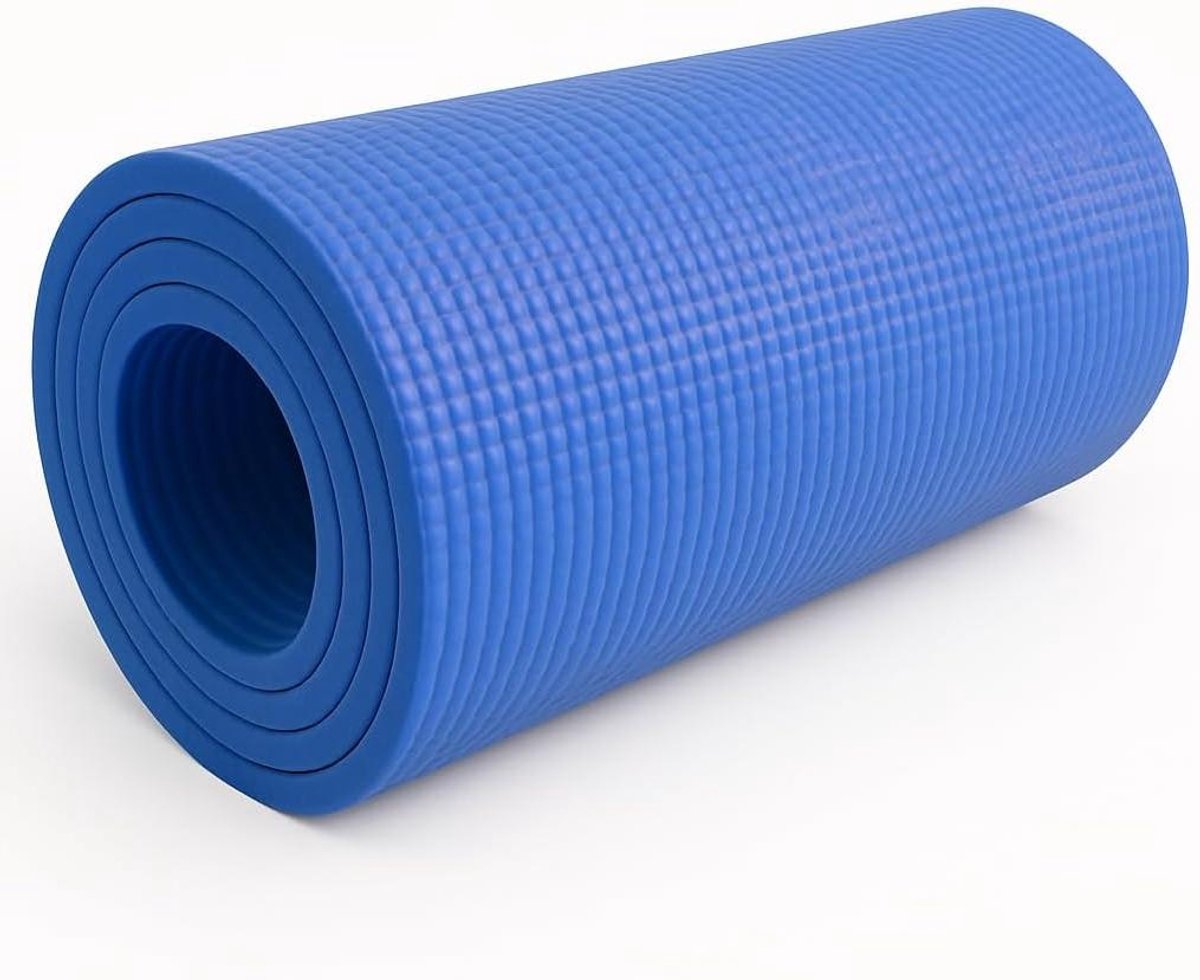 Yogamat Fitnessmat - Pilates Aerobics - Sporten Ontspannen - Antislip Schokabsorberend - 173x61 cm - Blauw
