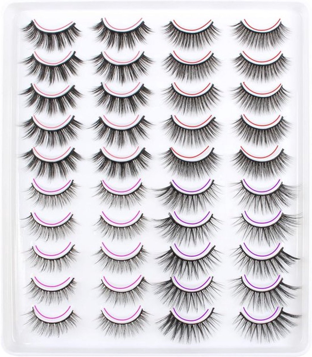 3D Cat Eye Nepwimpers Pluizig Faux Mink Herbruikbaar Natuurlijke Look Lichtgewicht