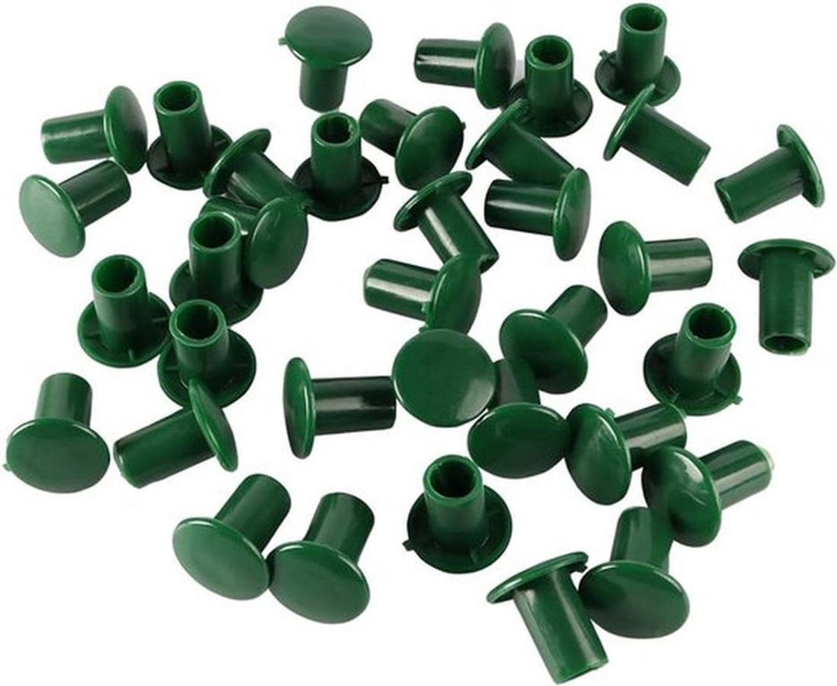 - Veiligheidsdoppen - Rietstokken - 36 stuks - Rubberen doppen - Bescherming - Bonenstokken - Tuin - Buiten - 3 cm - Geschikt voor diverse modellen metaal en hout