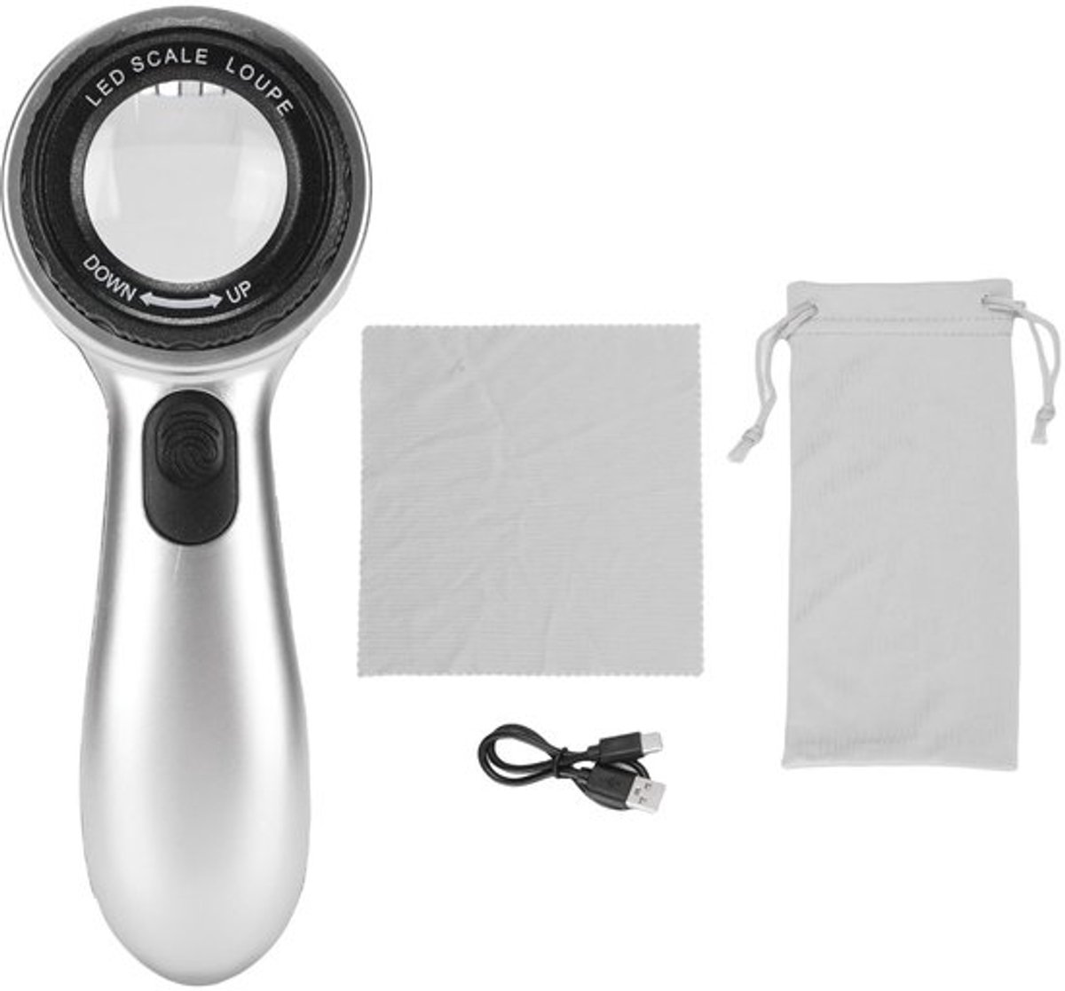 30x LED Vergrootglas met 4 Verlichtingsmodi voor Sieraden en Inspectie