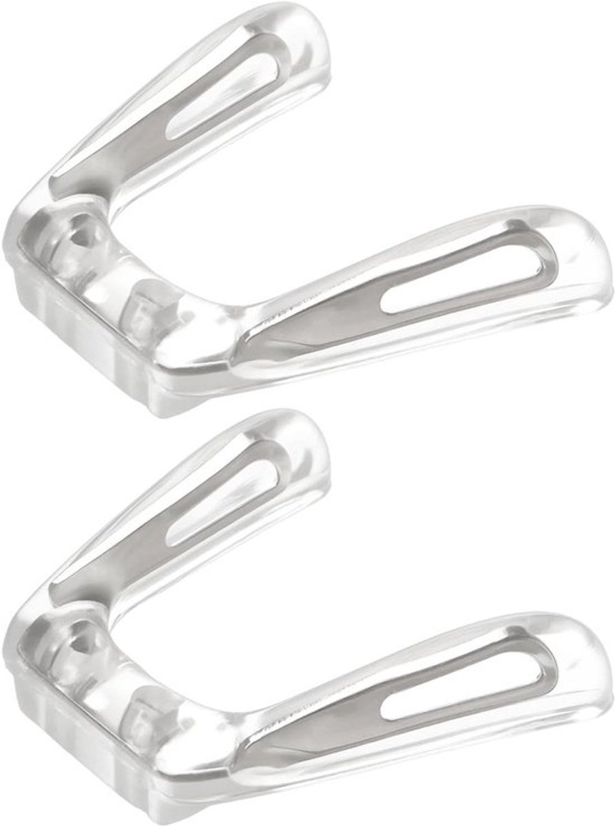 Neuspads - Siliconen - Metalen Core - Zilver - Loepen Brillen - Nosepads - Geschikt voor - U Vorm - 2 stuks Lenzenvloeistof Zadel Brug.