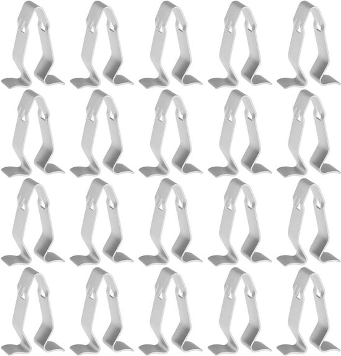 Universele autoclips - Auto bevestigingsclips - Set van 20 - Compatibel met diverse auto's - Zwart - Vervangende bumperclips 8Z0867276 L8Z0867276 - Geschikt voor VW, Audi, Seat, Skoda - 9.6x17.2x22mm