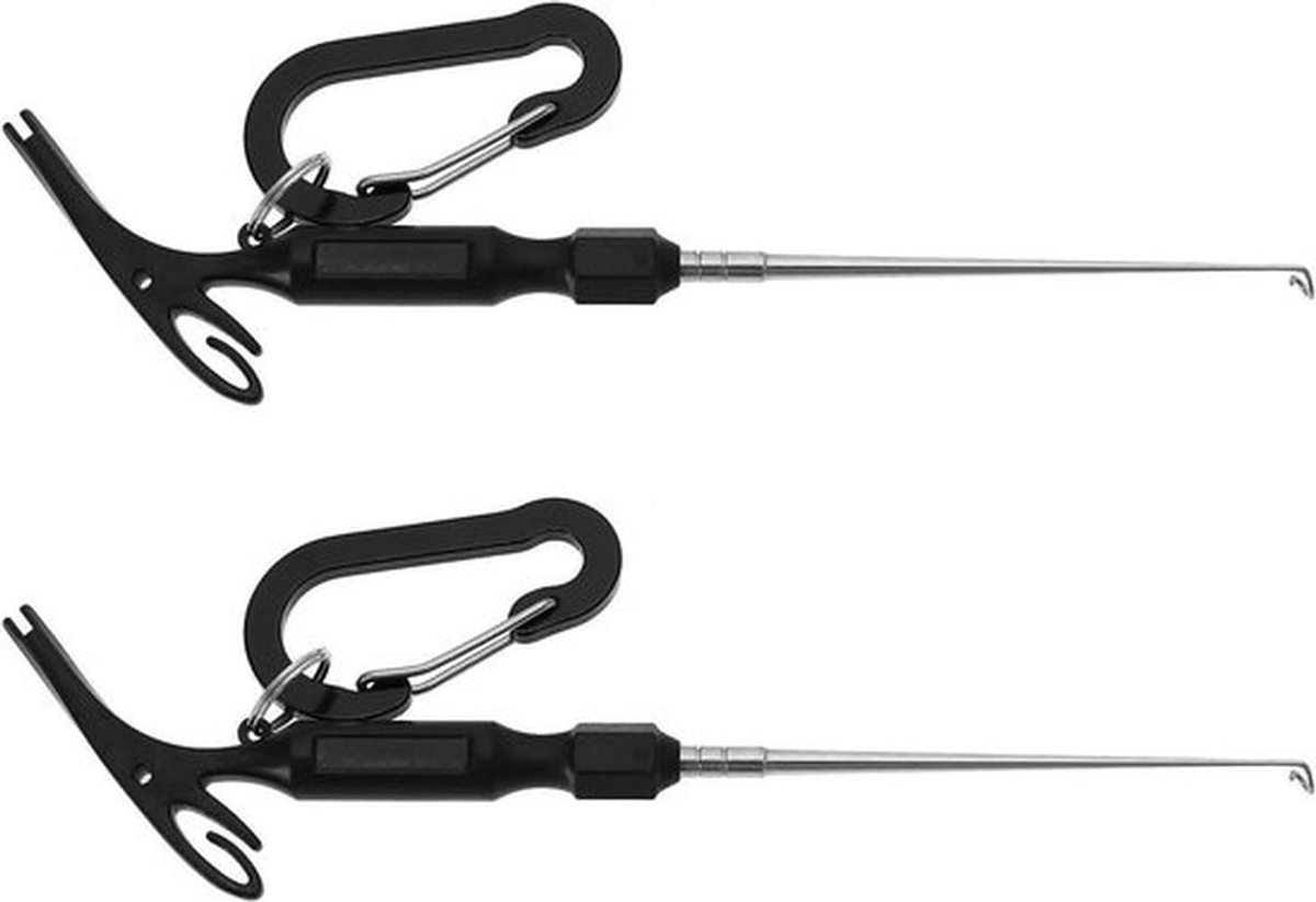 Vishaak Remover - Gereedschap - 3 in 1 - Vissen Accessoires - Binden - Geschikt voor vissen - Blauw 2Pcs Vissen Loop Tyer En Quick Knoop Tool Vishaak Remover.