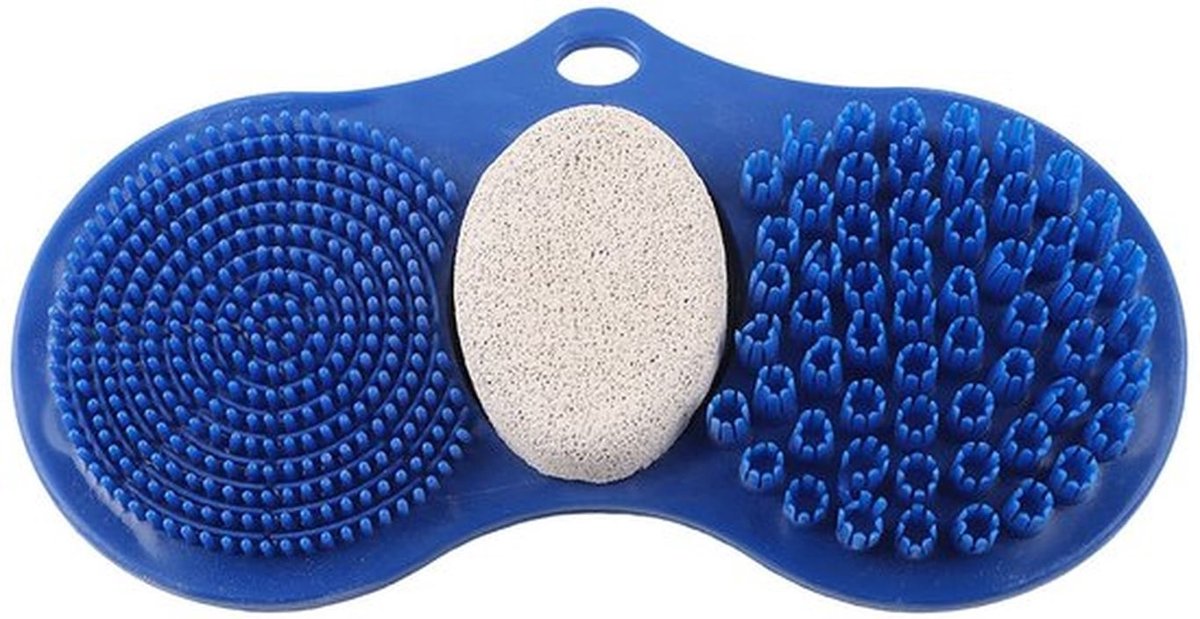 Voetmassager Antislip - Voetmassagemat - Voetreiniger - Siliconen Voetborstel - Dode Huid Exfoliatie - Puimsteen Design - Voetschrobber