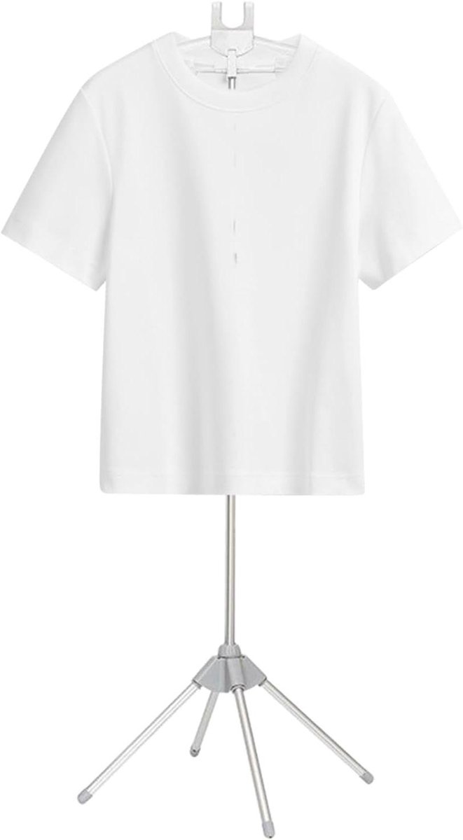 Stoom Kledingrek - Verticale Stomer - Kleding Stomen - Opvouwbaar en Verstelbaar - 160 cm Hoog - Grijs