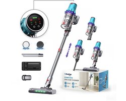 Avalue 3-in-1 Stelstofzuiger Draadloos – 300W – 35kPa Zuigkracht – 60 Minuten – 4 Opzetstukken – Stofzuiger Zonder Zak – Zonder zak op accu