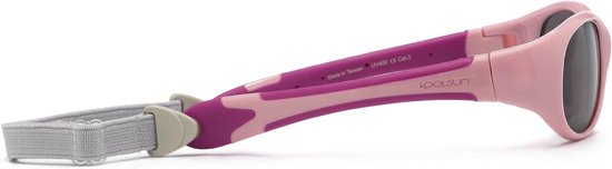 Baby Zonnebril - Kinderzonnebril Flex - Bescherming Ogen - UV400 Categorie 3 - 0-3 Jaar - Orchidee Roze — afbeelding 3