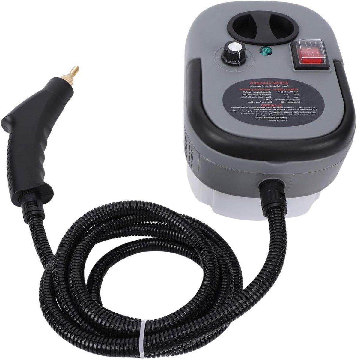 Handstoomreiniger - Stoomapparaat - Grondig Reinigen - Hoge Druk - 1200 ml Tank - Zwart