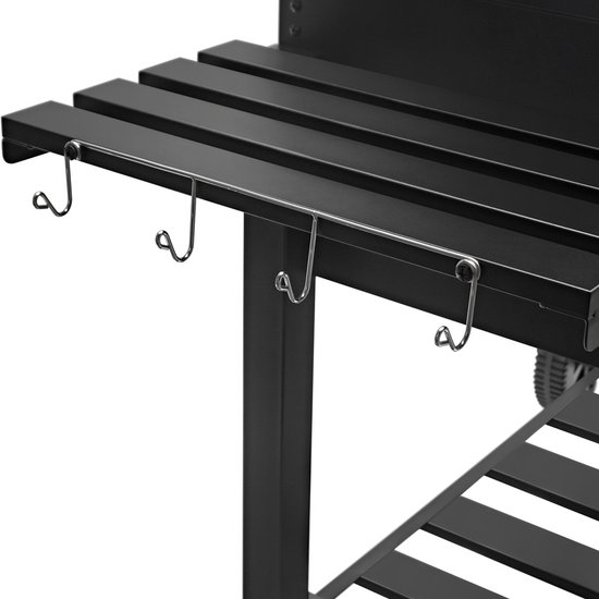 XXL houtskool BBQ - smoker barbecue - 69 x 43 cm grilloppervlak - draagbaar — afbeelding 3