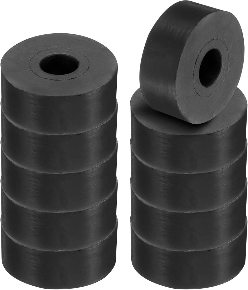 Multifunctionele rubberen afstandhouder, set van 10 stuks, 2,5 cm OD 0,31 inch ID 0,4 inch dikte, trillings- en isolerende neopreen sluitring voor HVAC-bouten en auto-accessoires