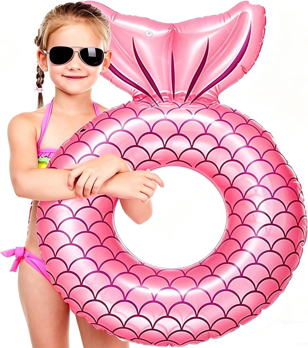 Zeemeerminzwemring voor volwassenen, waternixen, opblaasbare ring met diameter, opblaasbare zwemring voor vrouw, zwembad, water, outdoor, speelgoed, feestaccessoires