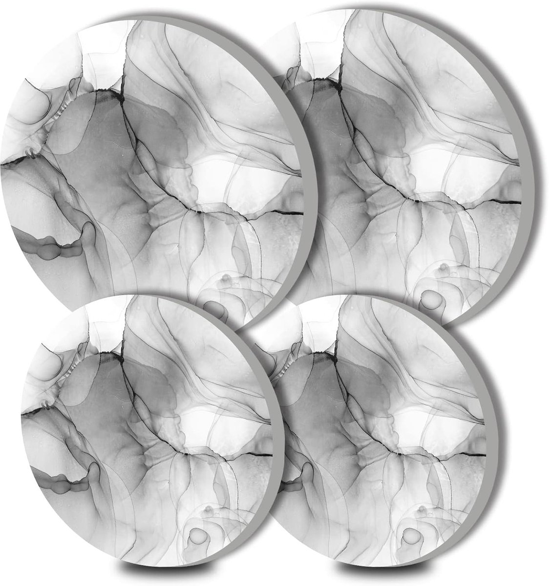 Ronde Metalen Kookplaatafdekkers Set van 4 Fornuis Kookplaatafdekkers voor Fornuizen Gasfornuis Beschermer Kookgerei Accessoires Moderne Kookplaat Decoratie