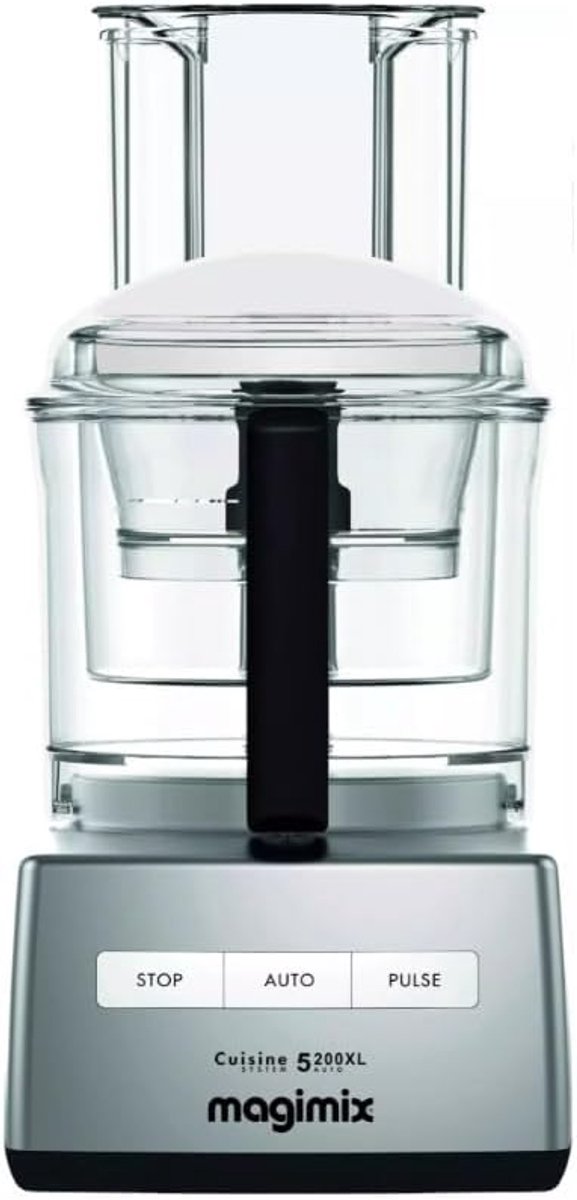 Foodprocessor 5200 XL - matt chrome - energiezuinig - perfect voor elke keuken - SnelShoppen