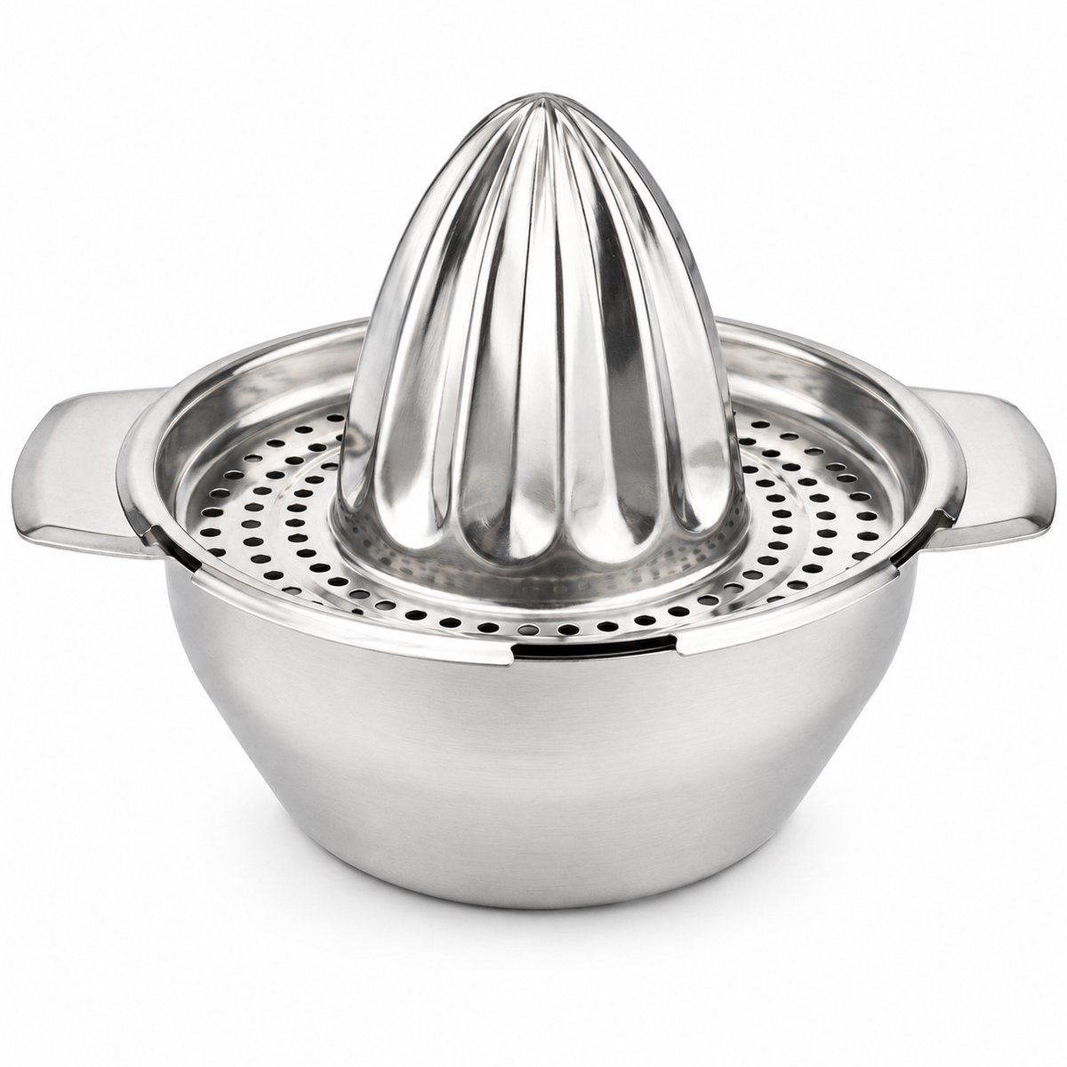 My Green Deal - Sinaasappelpers RVS - Handmatige Citruspers - Fruitpers voor Sinaasappels en Citroen - Juicer van 304 RVS