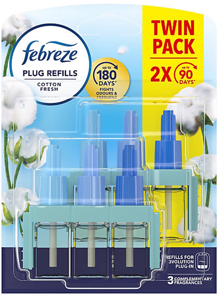 Febreze 3volution Navulling Winterfris 2x20ml - 6PAK