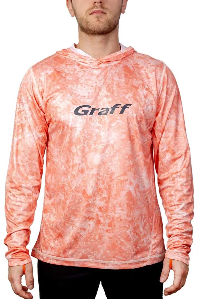 Graff Upf 50 964-cl-11/2 Uv-hoodie Oranje L Man