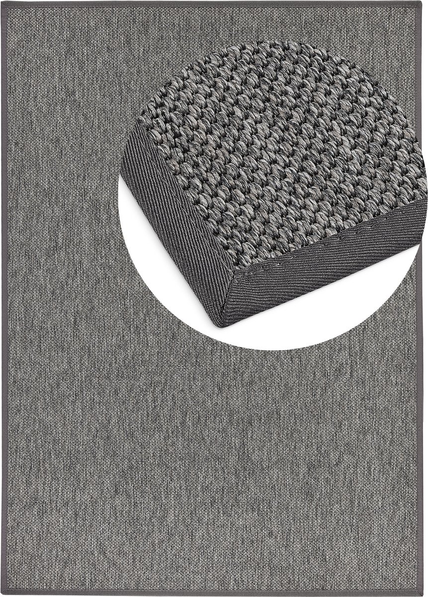 Vloerkleed Naturino Prestige S1 graphit 200x290cm