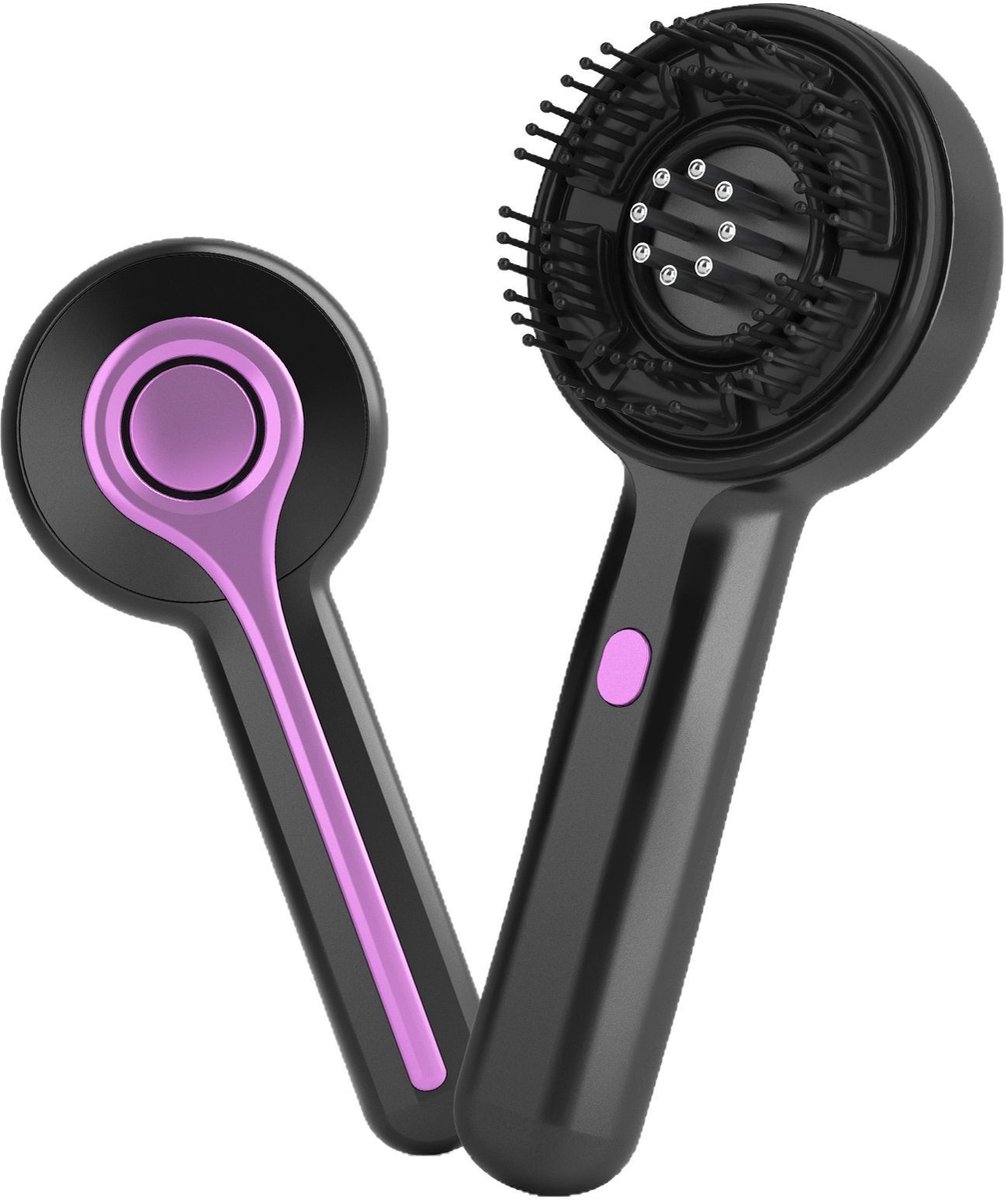 Elektrische hoofdhuidmassager - Massagekam - Ontspanning thuis - 3 modi - 21.2 x 8.5 cm - Wit
